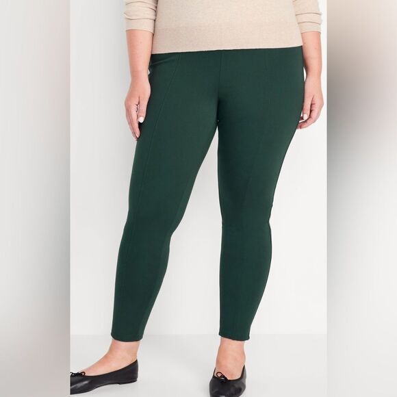 NWOT Old Navy Plus Size Teal High Waist Knit Pull On Ankle Pants - Size 4XL - Picture 1 of 6